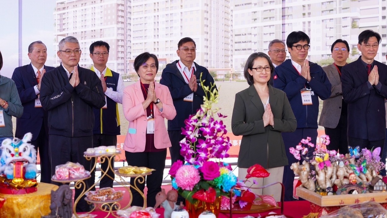 全國最大社宅勝利安居A舉辦動土典禮。(圖/國家住都中心提供)