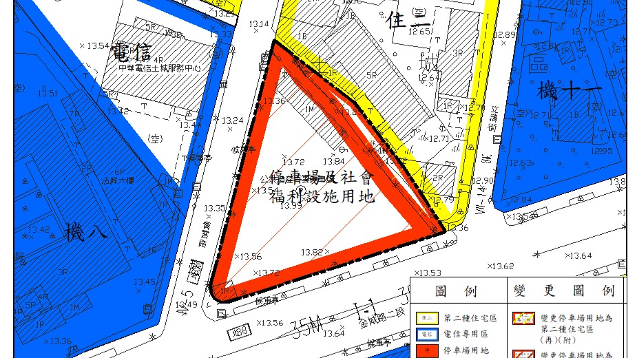 土城板院段基地變更示意圖。(圖/新北市城鄉局提供)